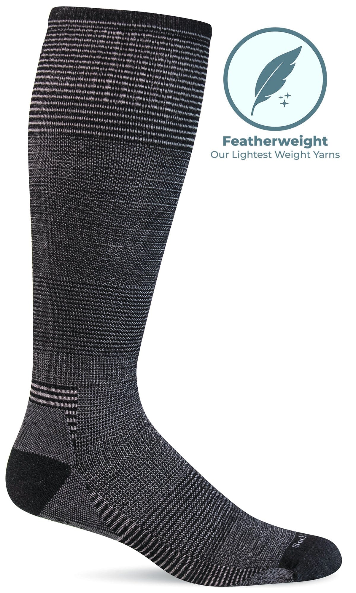 Men's Cadence OTC | Moderate Graduated Compression Socks Sport Compression Sockwell M/L Black