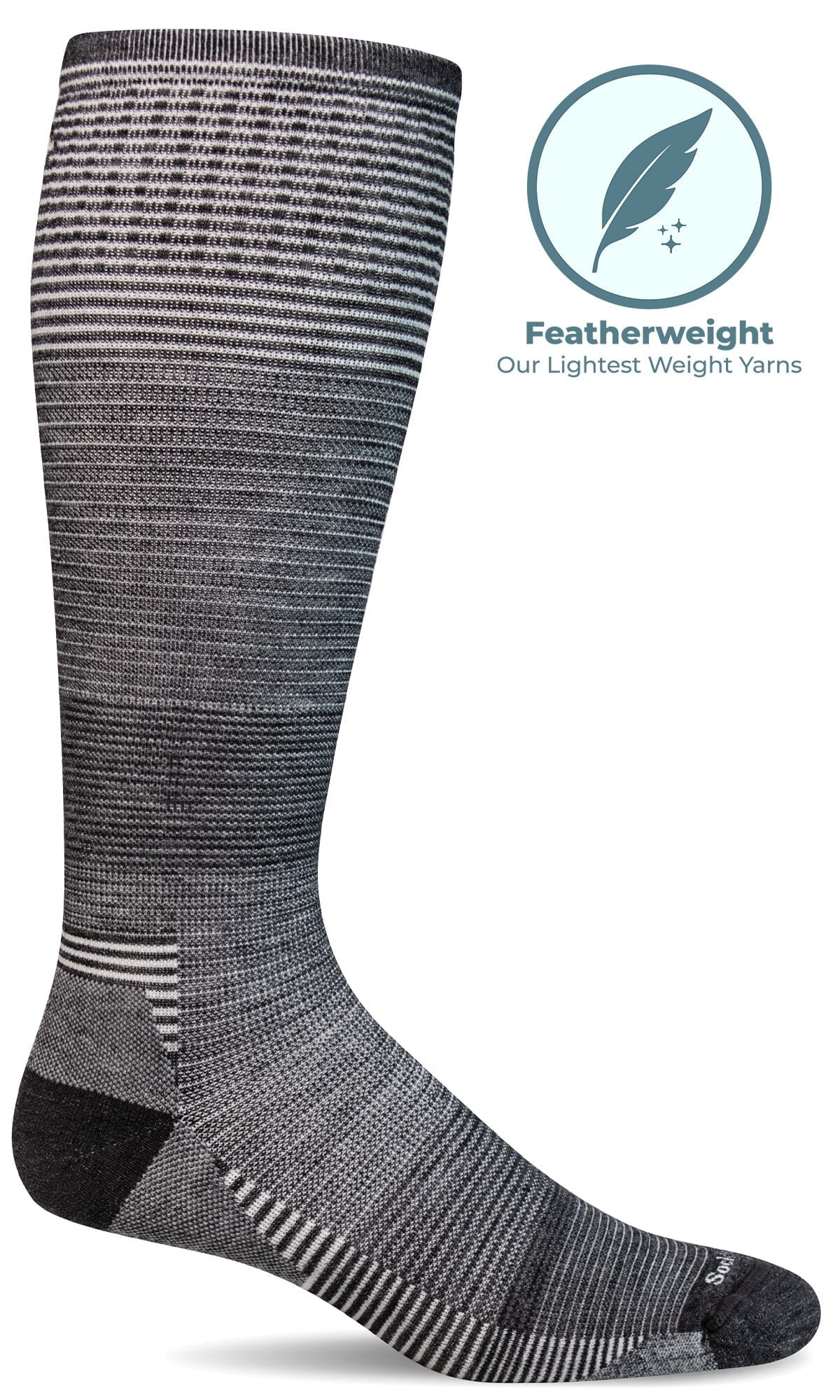 Men's Cadence OTC | Moderate Graduated Compression Socks Sport Compression Sockwell M/L Charcoal