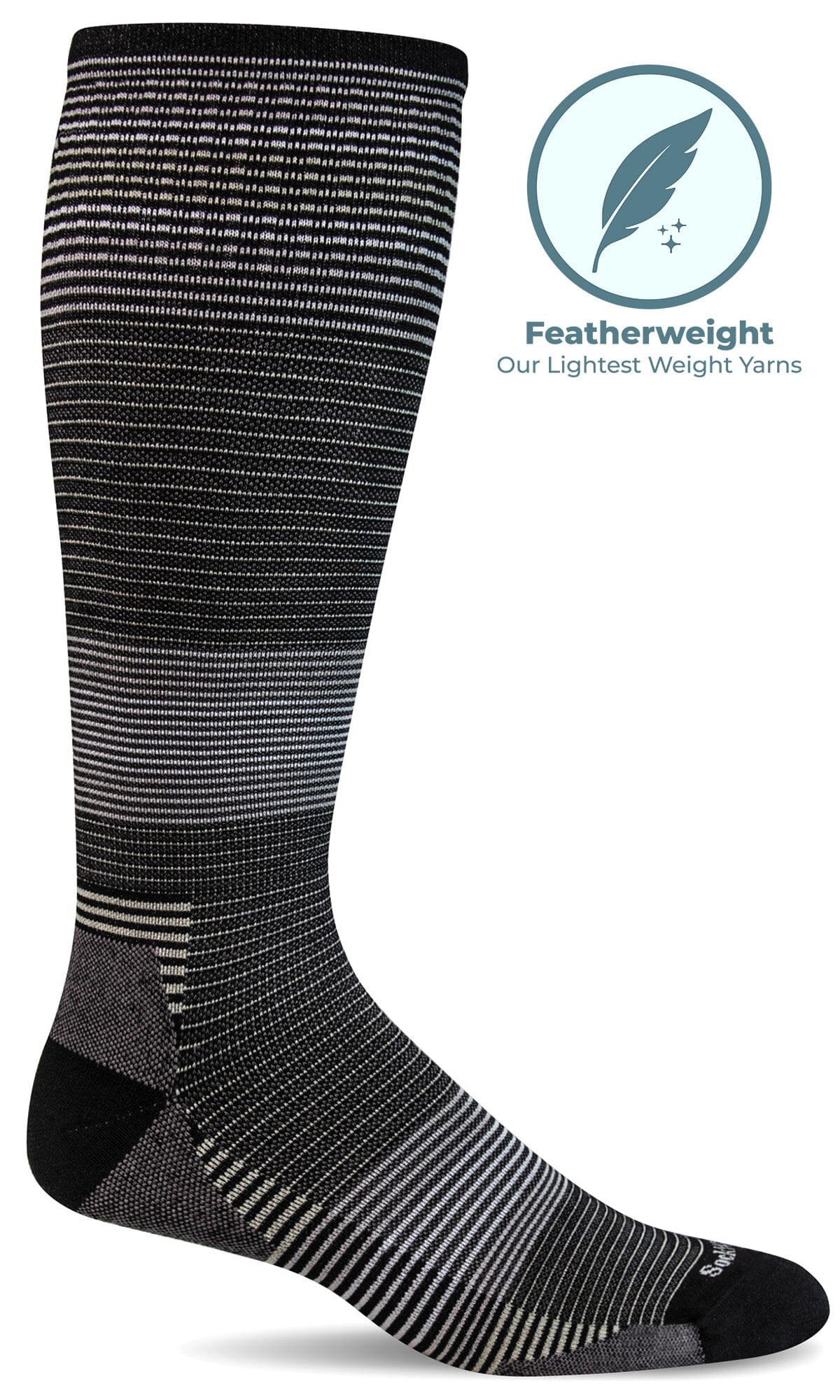 Women's Cadence Knee High | Moderate Graduated Compression Socks Sport Compression Sockwell S/M Black