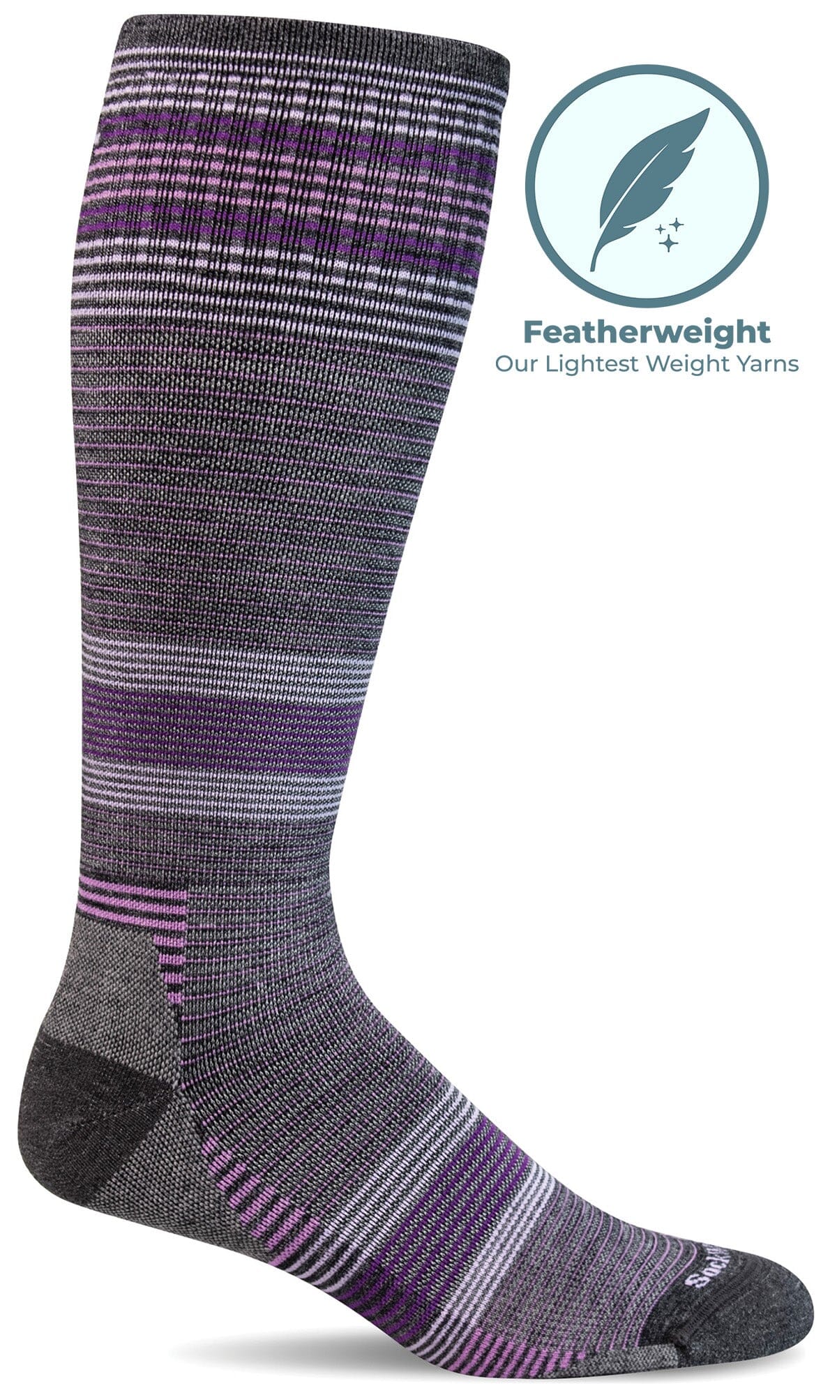 Women's Cadence Knee High | Moderate Graduated Compression Socks Sport Compression Sockwell S/M Charcoal