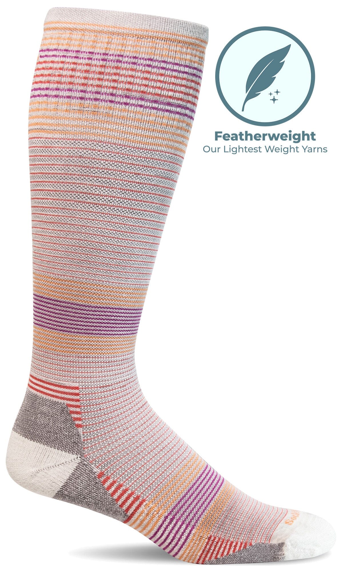 Women's Cadence Knee High | Moderate Graduated Compression Socks Sport Compression Sockwell S/M Natural
