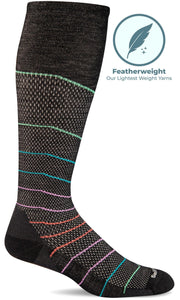 Women's Interval Knee High | Firm Graduated Compression Socks Sport Compression Sockwell S/M Black