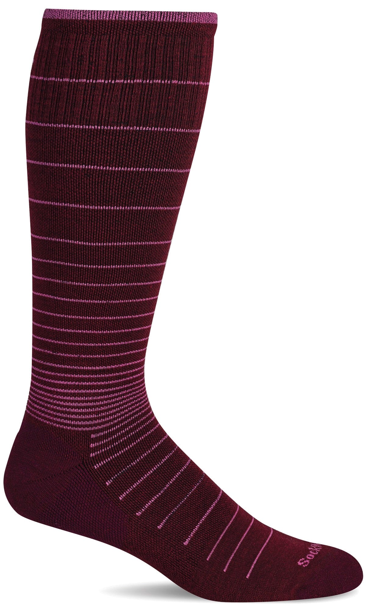 Women's Circulator | Moderate Graduated Compression Socks Lifestyle Compression Sockwell S/M Cranberry