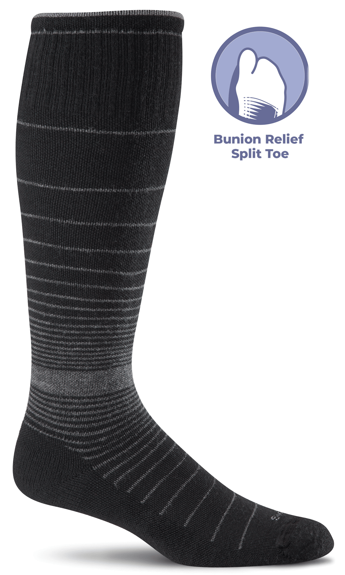Women's Revolution | Bunion Relief Socks | Moderate Graduated Compression Socks Bunion Relief Sockwell S/M Black
