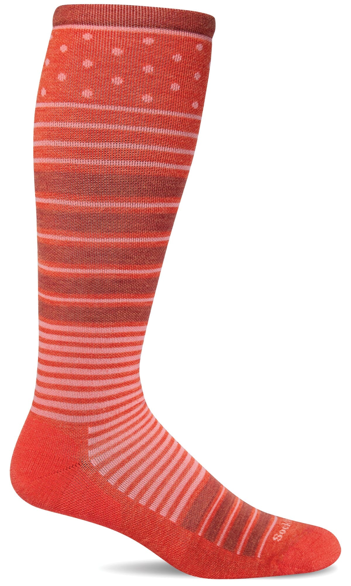 Women's Twister | Firm Graduated Compression Socks Lifestyle Compression Sockwell S/M Guava