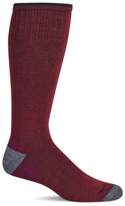 Men's Elevation | Firm Graduated Compression Socks Lifestyle Compression Sockwell M/L Cranberry