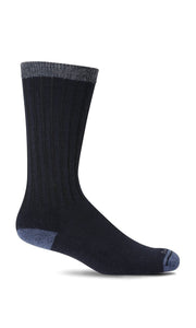 Men's Easy Does It | Relaxed Fit Socks Relaxed Fit/Diabetic Friendly Sockwell M/L Black
