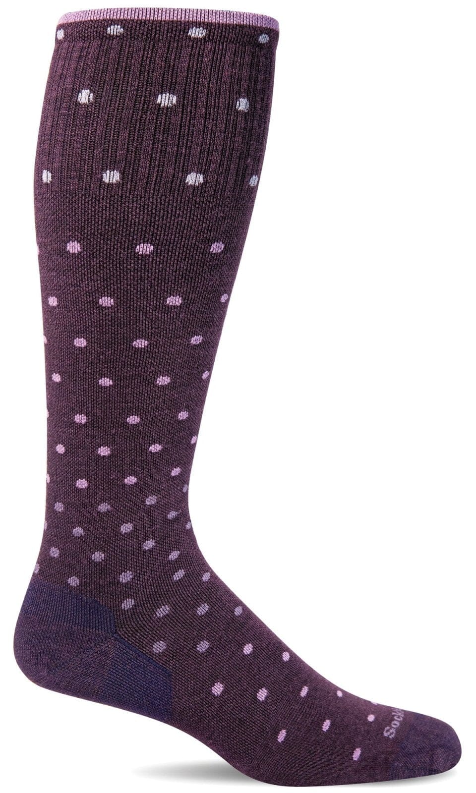 Women's On the Spot | Moderate Graduated Compression Socks Lifestyle Compression Sockwell S/M Blackberry