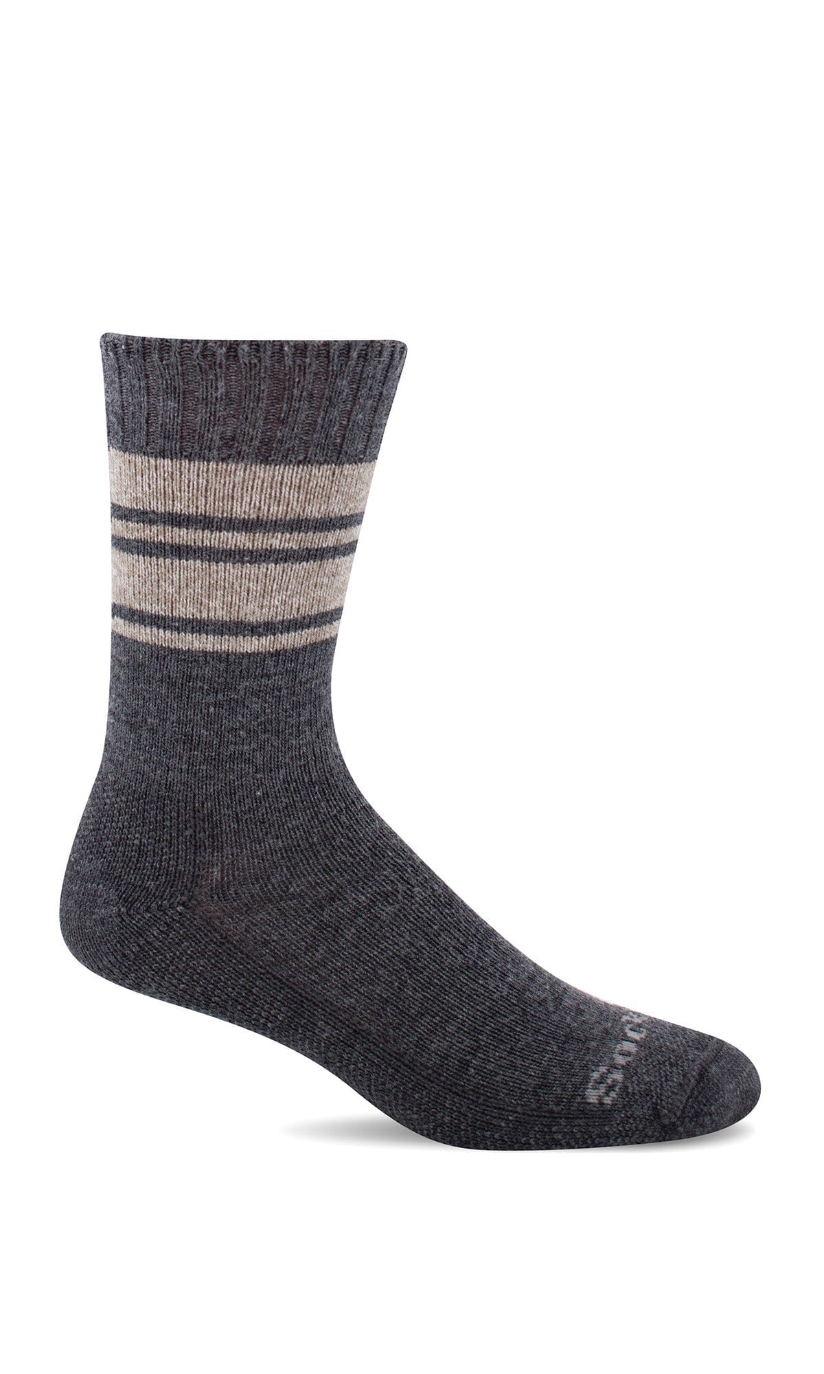Men's At Ease | Relaxed Fit Socks Relaxed Fit/Diabetic Friendly Sockwell M/L Charcoal