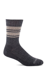 Men's At Ease | Relaxed Fit Socks Relaxed Fit/Diabetic Friendly Sockwell M/L Charcoal