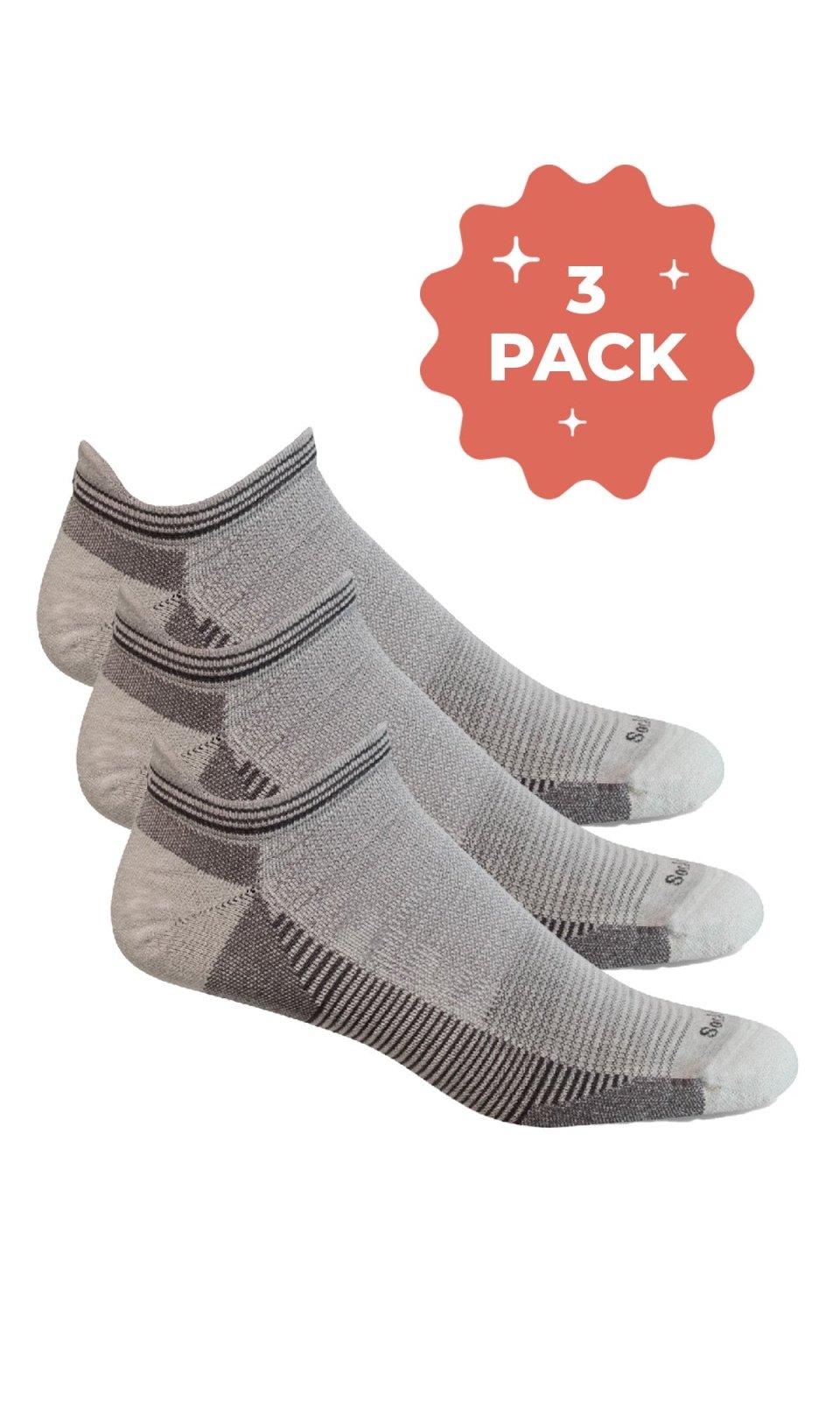 Men's Cadence Micro 3-Pack | Moderate Compression - Merino Wool Sport Compression - Sockwell