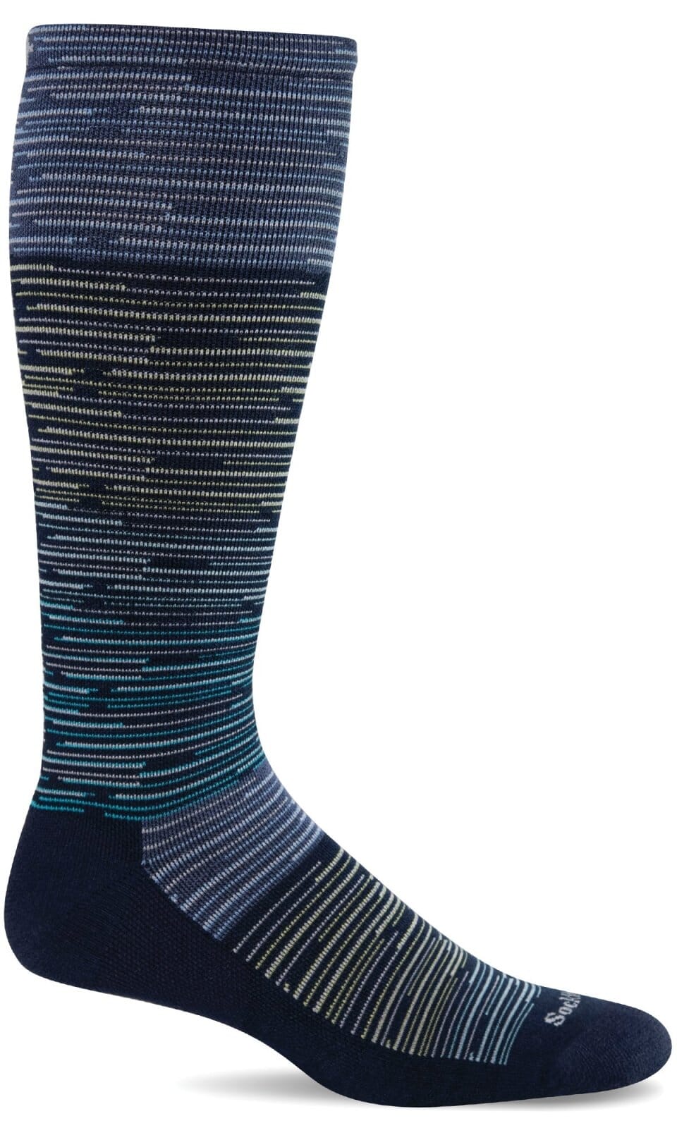 Men's Digi Space-Dye | Moderate Graduated Compression Socks Lifestyle Compression Sockwell M/L Navy