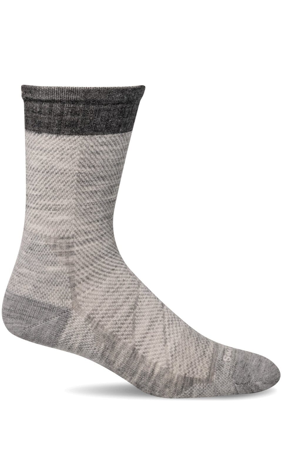Men's Elevate Crew | Moderate Graduated Compression Socks Sport Compression Sockwell M/L Lt. Grey