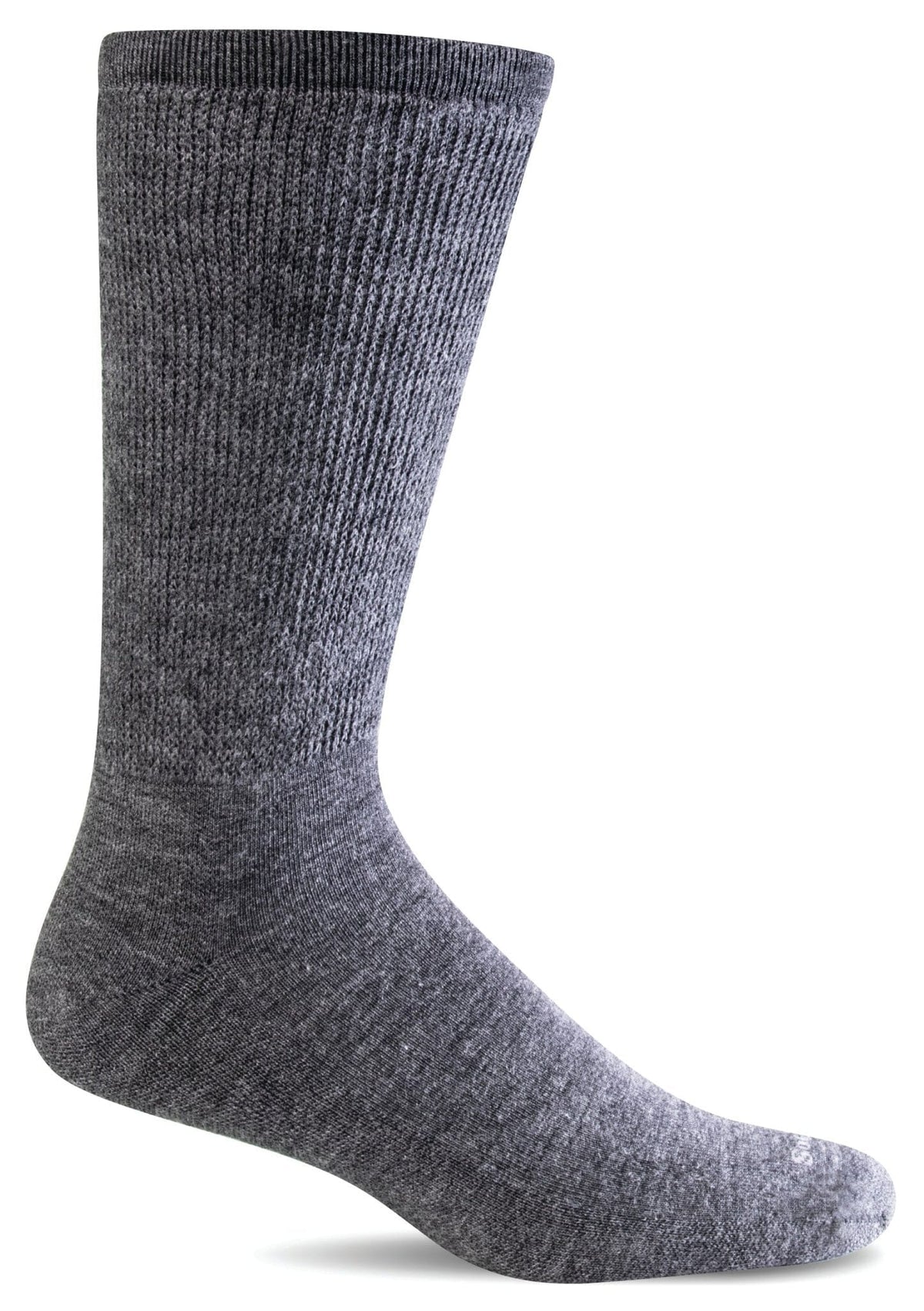 Men's Extra Easy | Relaxed Fit Socks Relaxed Fit/Diabetic Friendly Sockwell M/L Charcoal