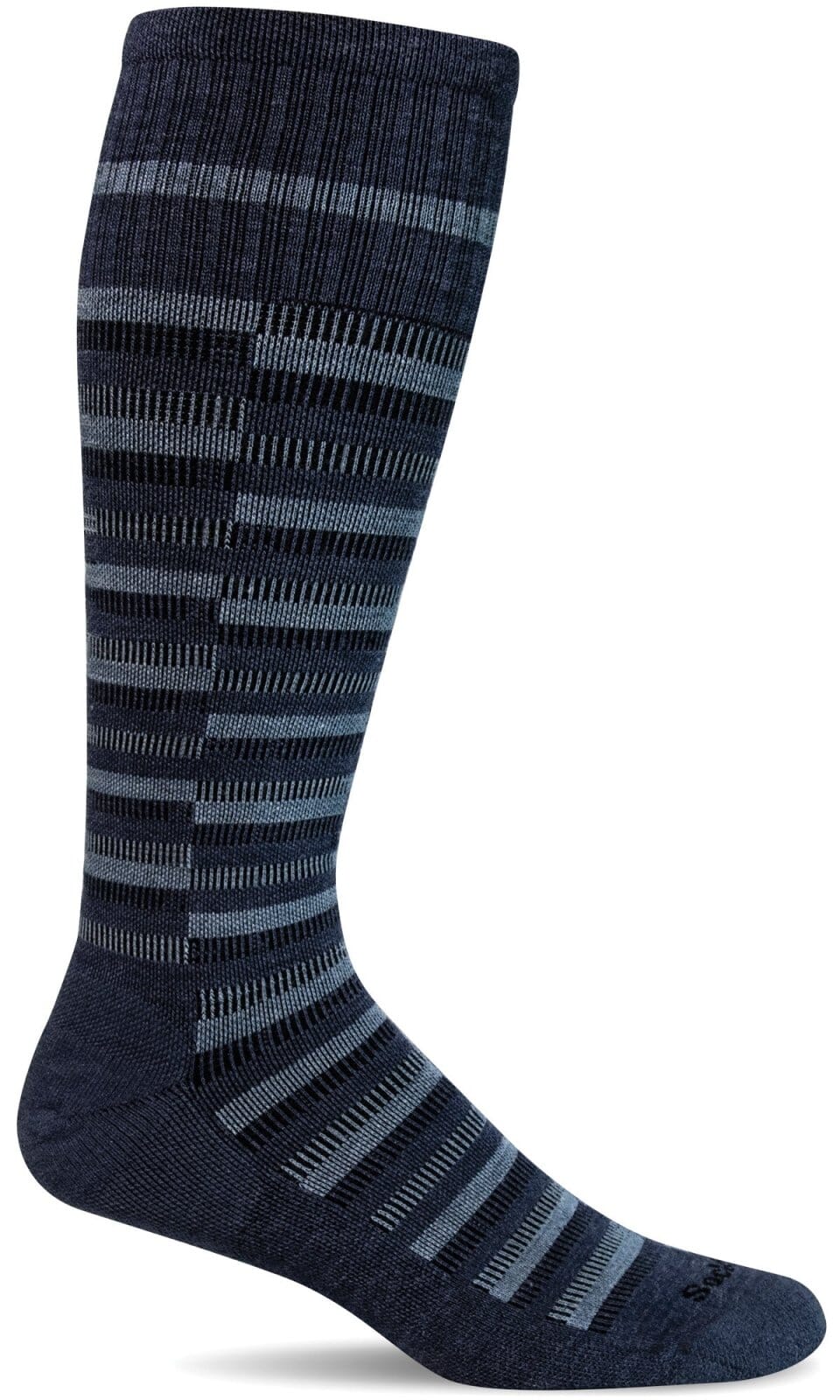 Men's Geo | Moderate Graduated Compression Socks Lifestyle Compression Sockwell M/L Denim