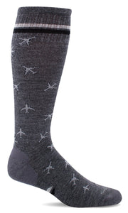 Men's In Flight | Moderate Graduated Compression Socks Lifestyle Compression Sockwell M/L Charcoal