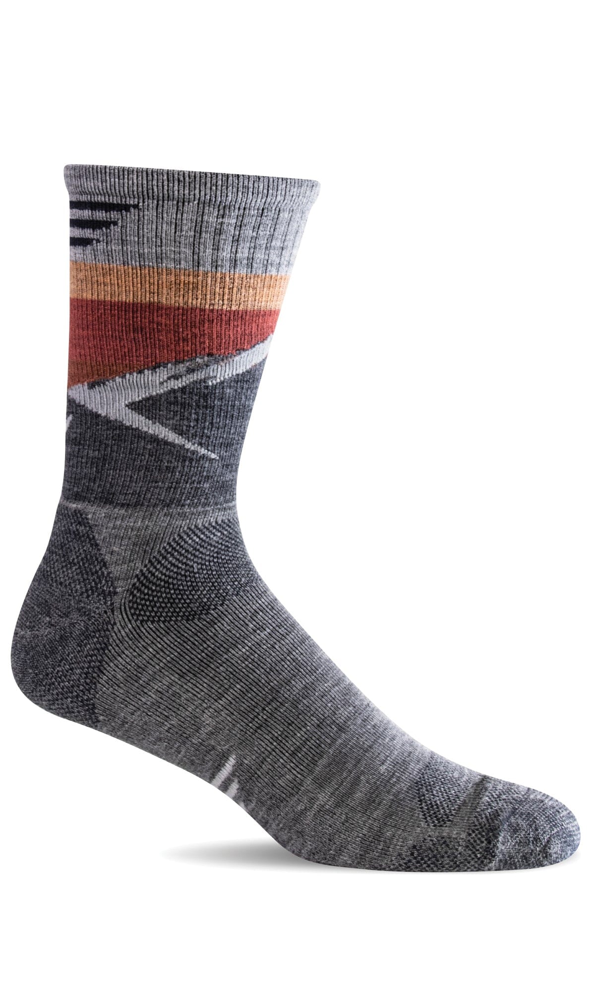 Men's Modern Mountain Crew | Moderate Graduated Compression Socks Sport Compression Sockwell M/L Grey