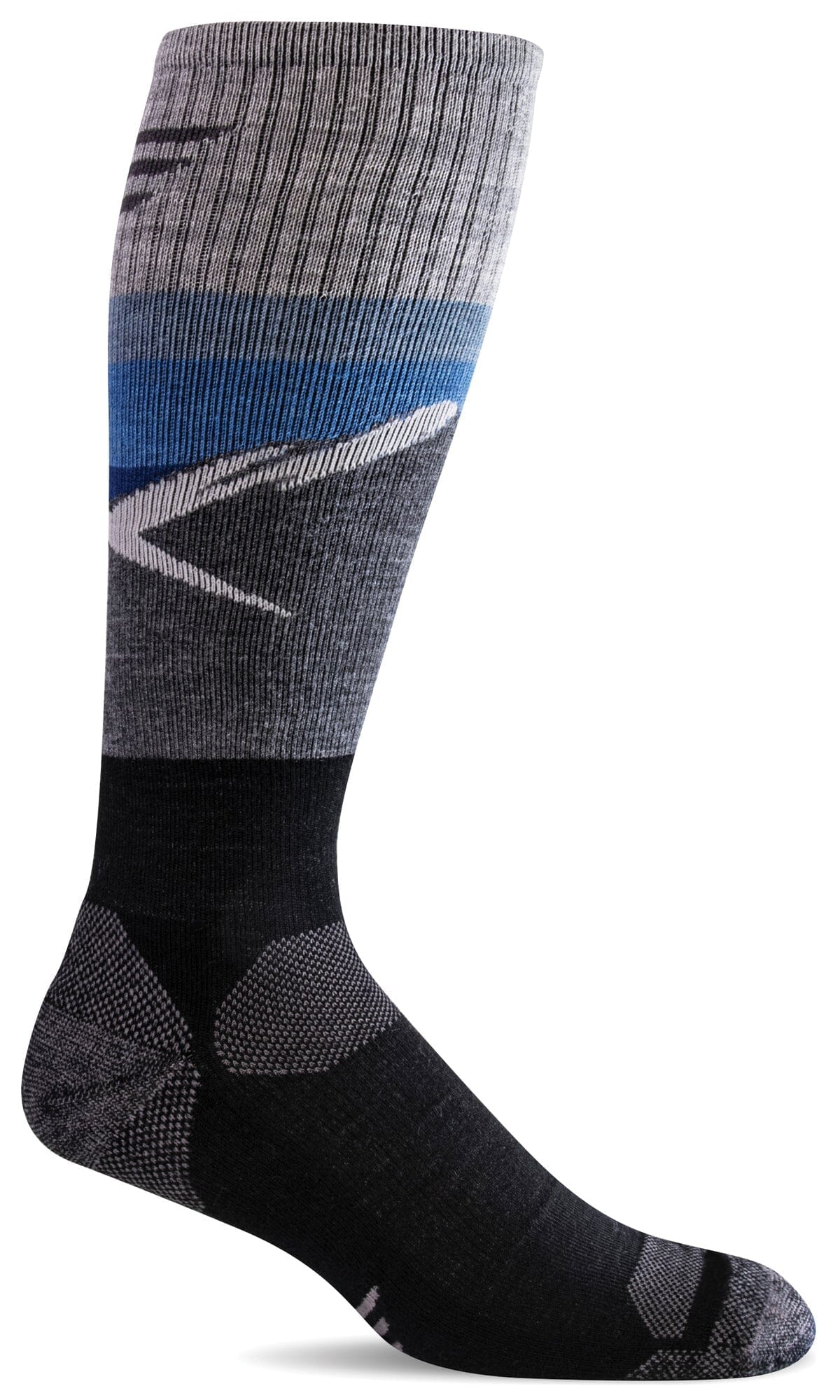 Men's Modern Mountain OTC | Moderate Graduated Compression Socks Sport Compression Sockwell M/L Black