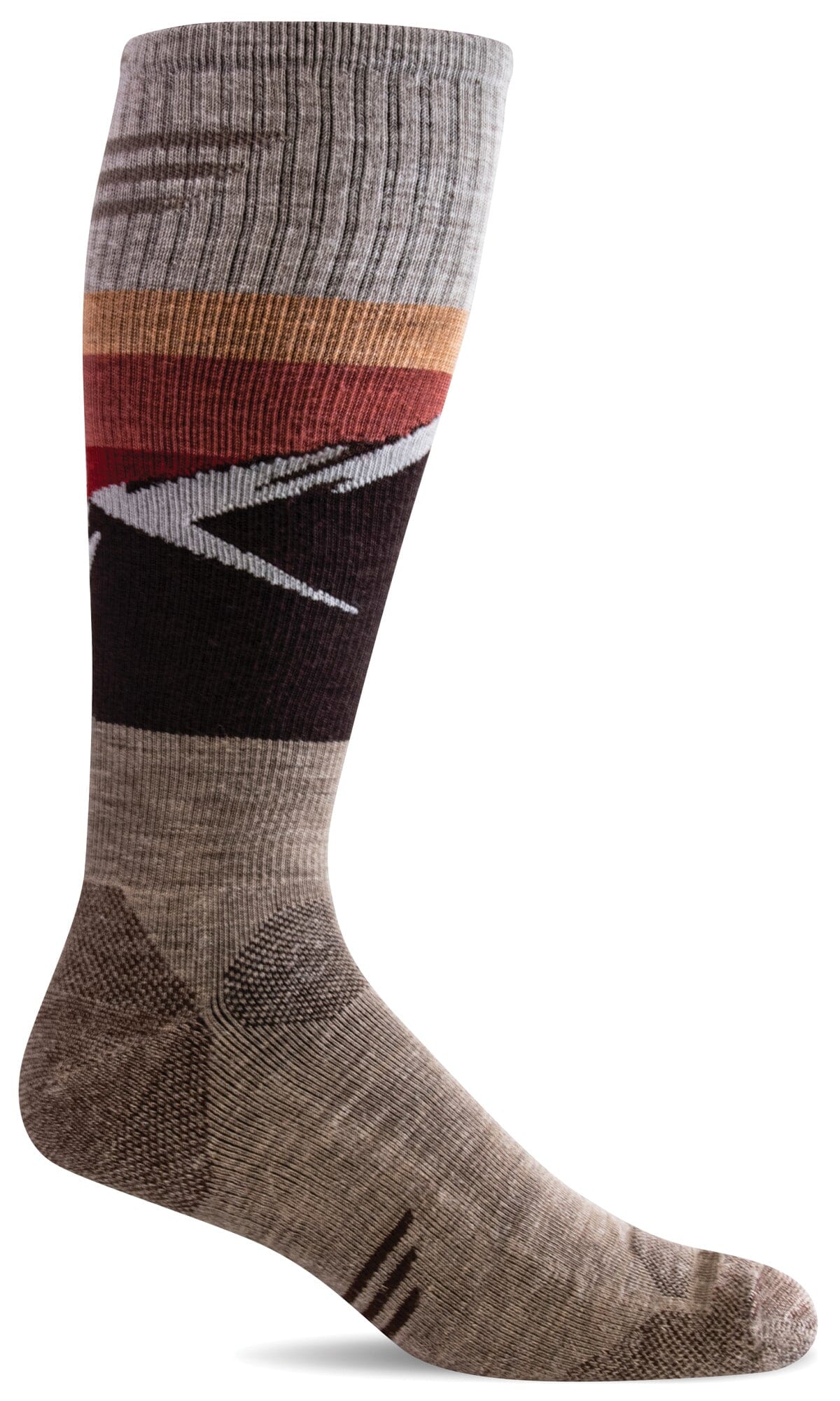 Men's Modern Mountain OTC | Moderate Graduated Compression Socks Sport Compression Sockwell M/L Khaki