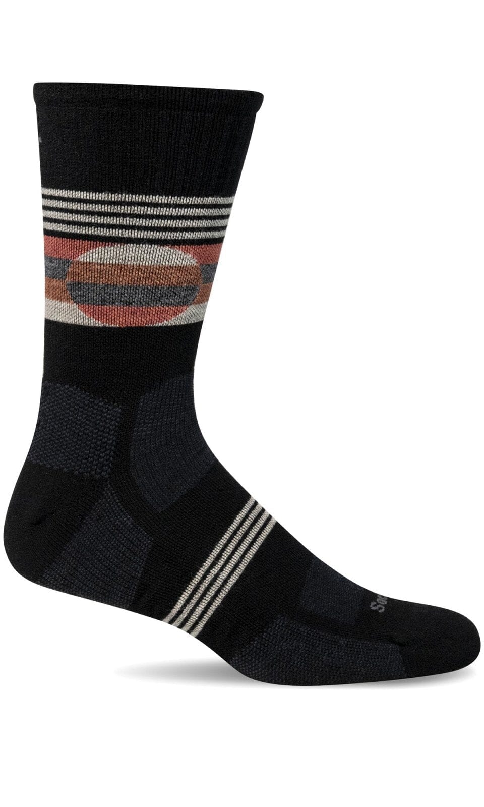 Men's North Rim Crew | Moderate Graduated Compression Socks Sport Compression Sockwell M/L Black