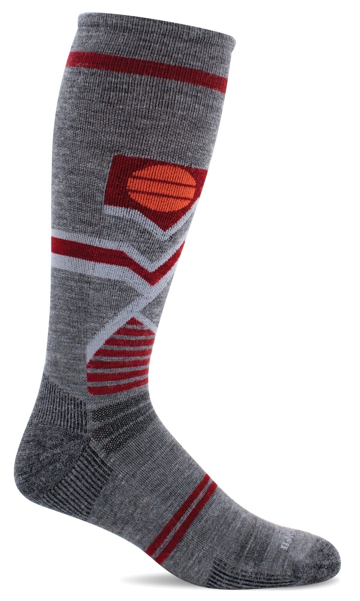 Men's Snow Peak | Moderate Graduated Compression Socks Ski Compression Sockwell M/L Grey