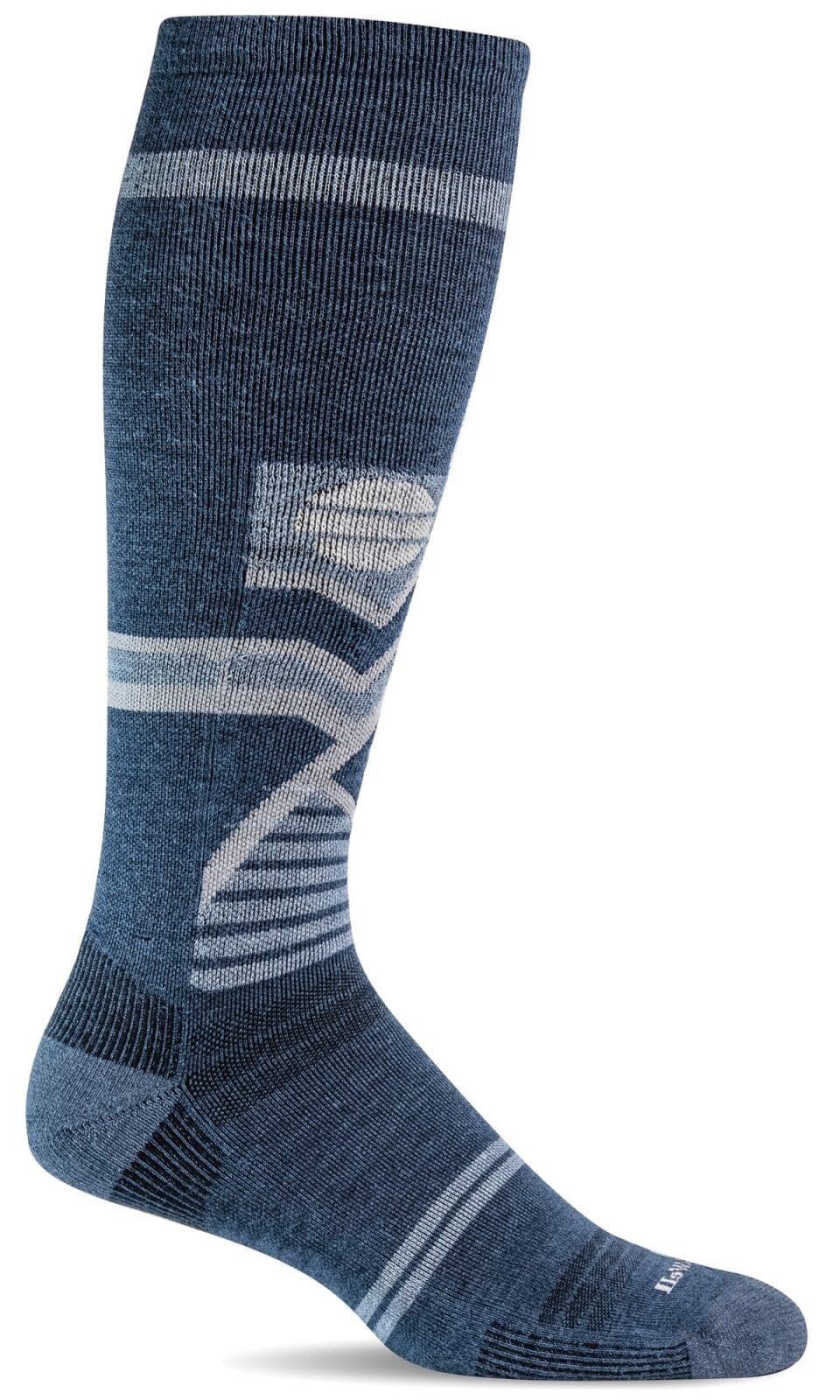 Men's Snow Peak | Moderate Graduated Compression Socks Ski Compression Sockwell M/L Denim