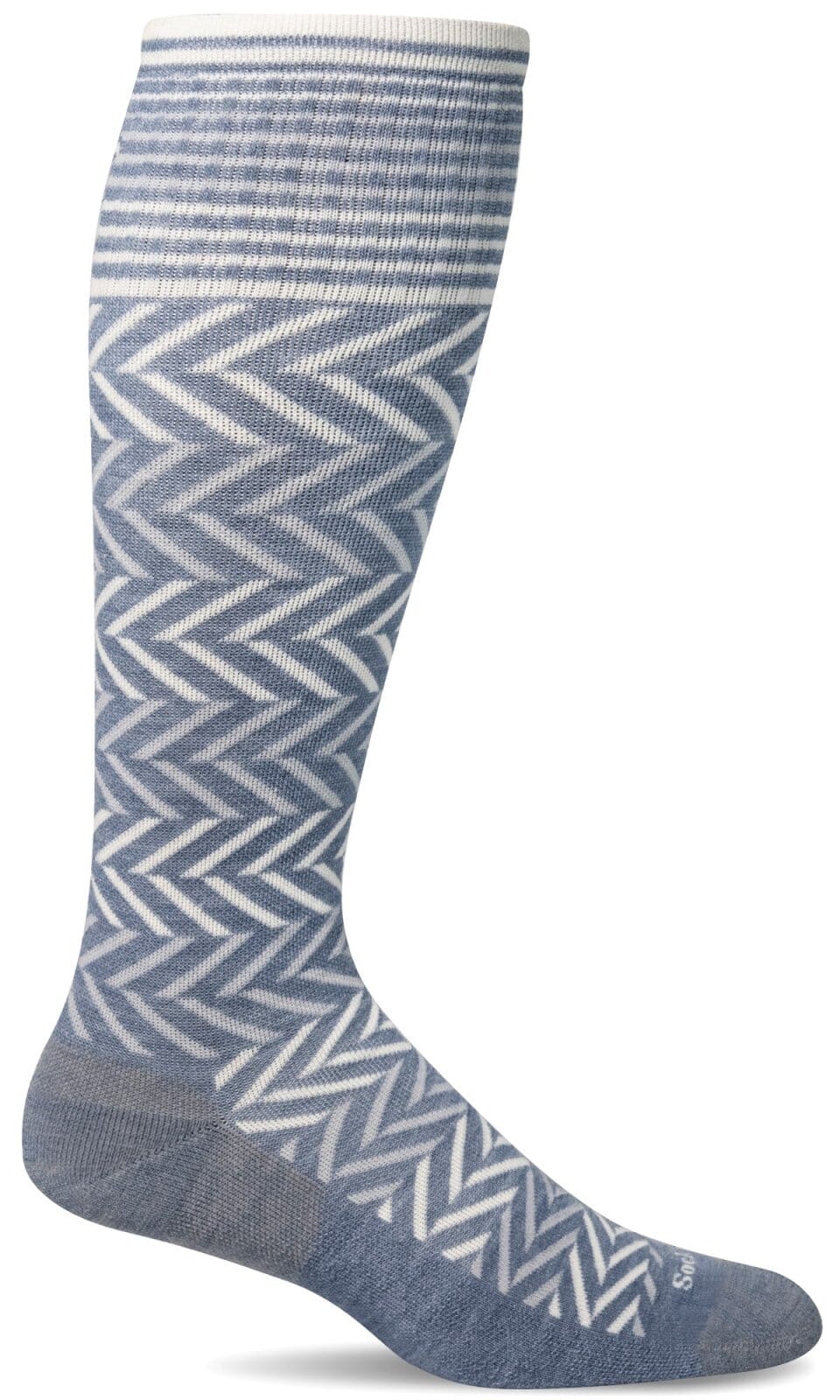Women's Chevron | Moderate Graduated Compression Socks Lifestyle Compression Sockwell S/M Bluestone