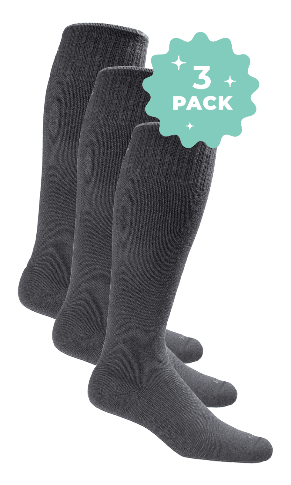 Women’s Circulator 3-Pack | Moderate Graduated Compression Lifestyle Compression Sockwell S/M Black