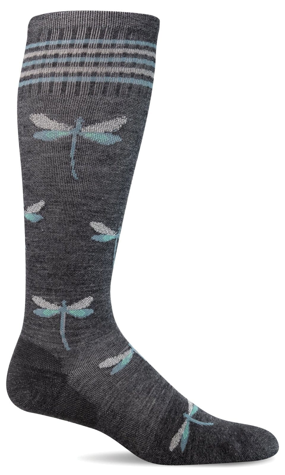 Women's Dragonfly | Moderate Graduated Compression Socks Lifestyle Compression Sockwell S/M Charcoal Shimmer