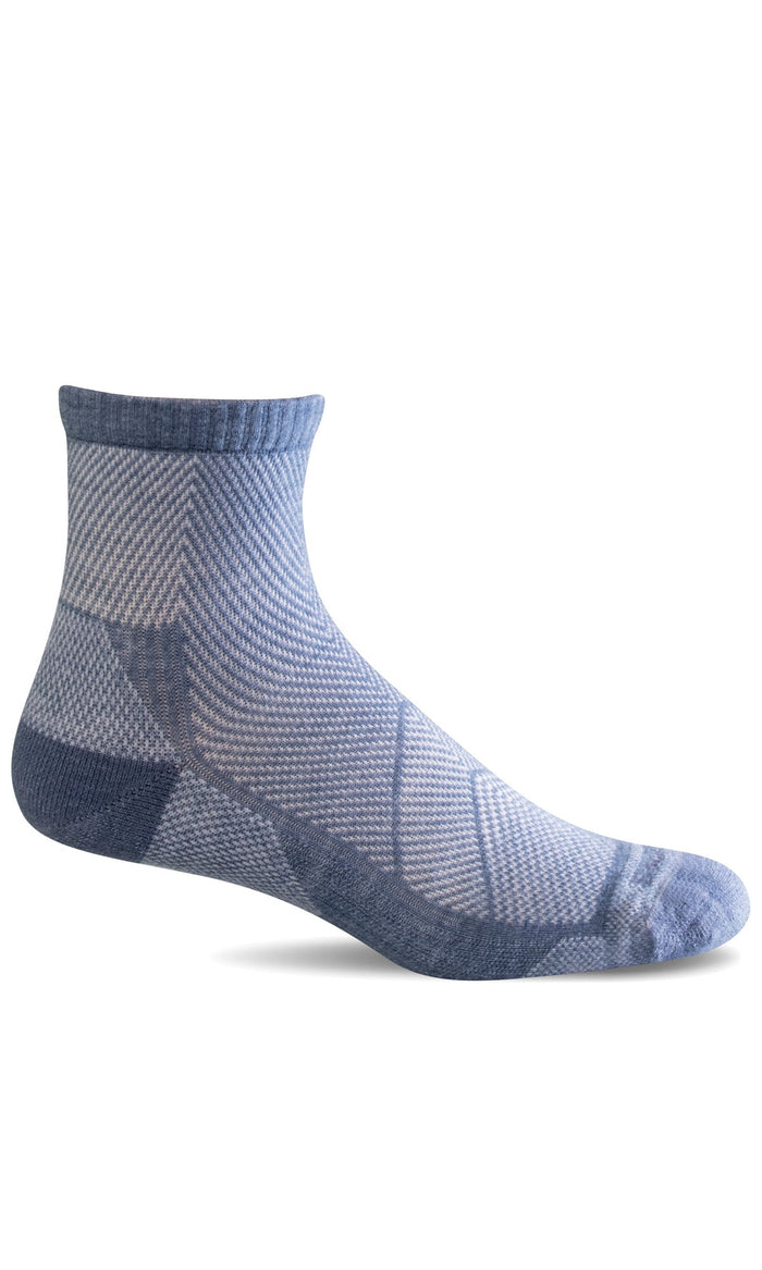 Women's Elevate Quarter | Moderate Compression Socks - Merino Wool Sport Compression - Sockwell