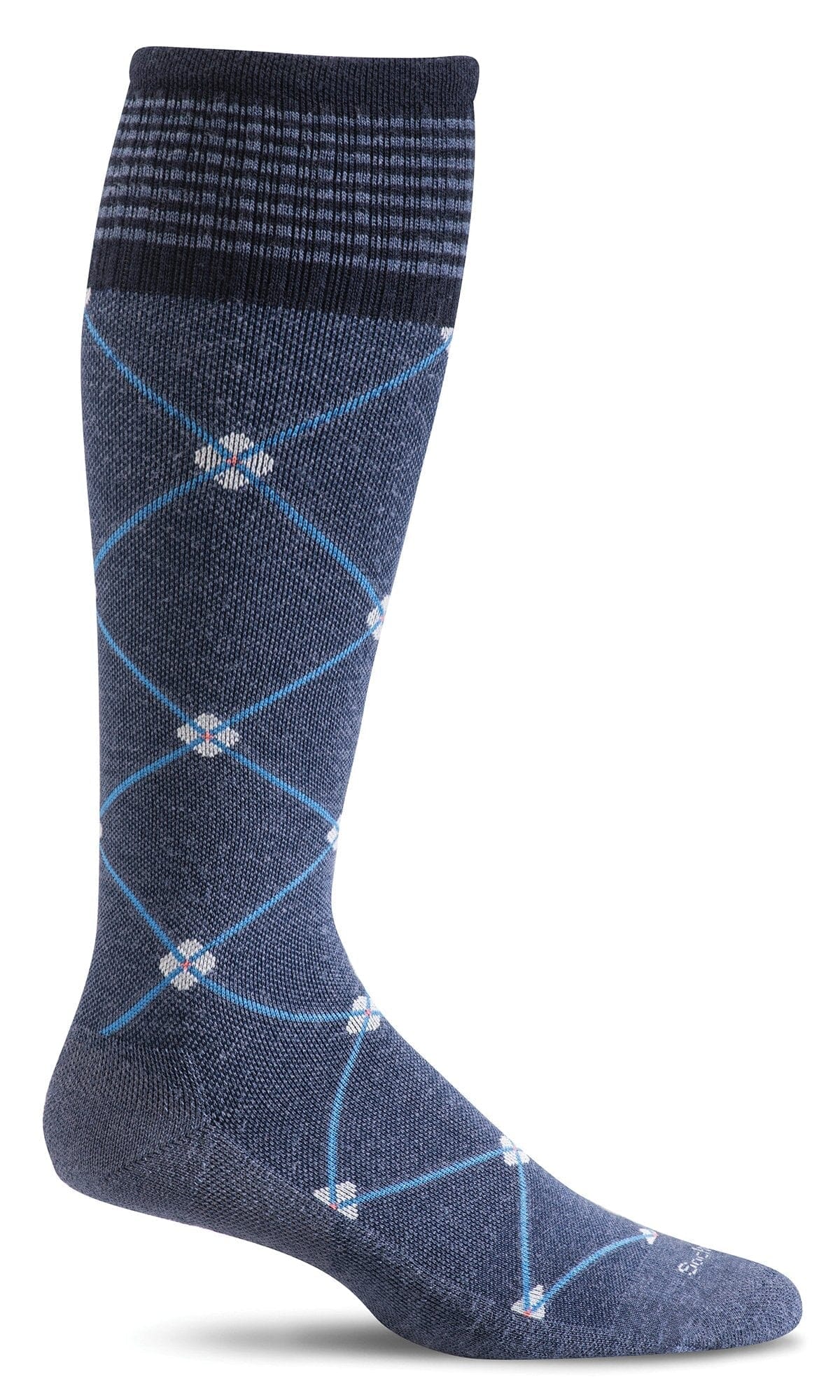 Women's Elevation | Firm Graduated Compression Socks Lifestyle Compression Sockwell S/M Denim