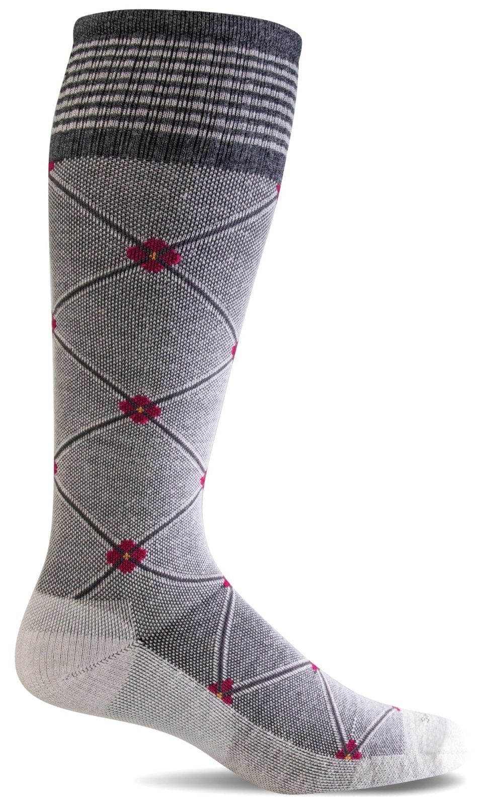 Women's Elevation | Firm Graduated Compression Socks Lifestyle Compression Sockwell S/M Oyster