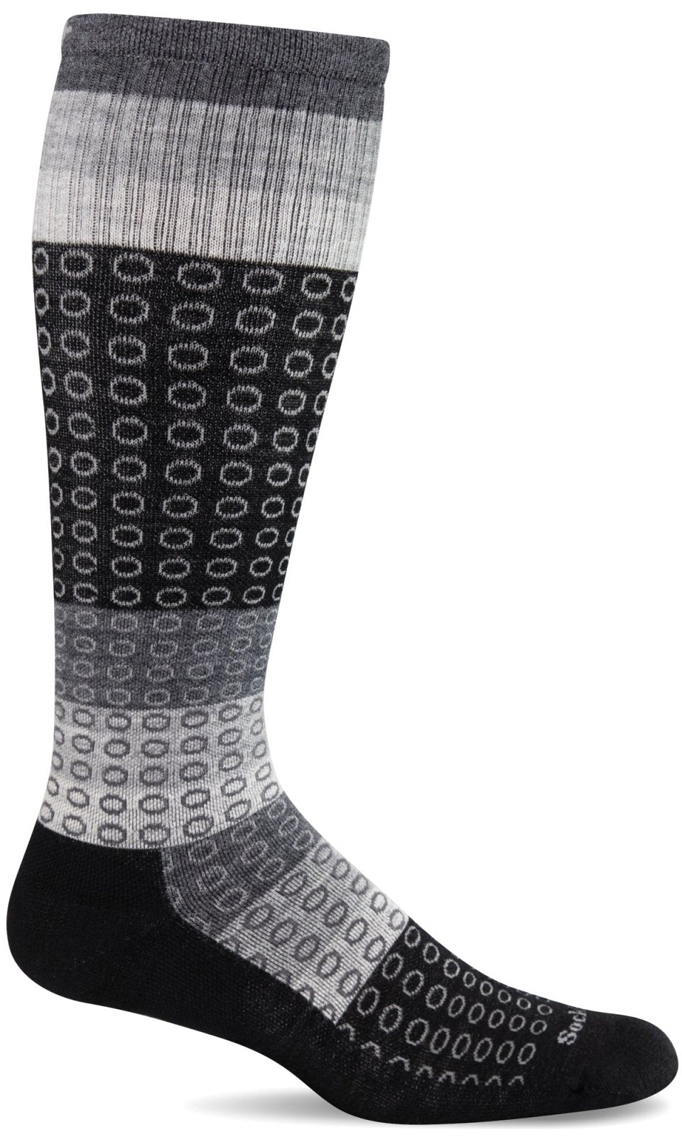 Women's Full Circle | Moderate Graduated Compression Socks | Wide Calf Fit - Merino Wool Lifestyle Compression - Sockwell