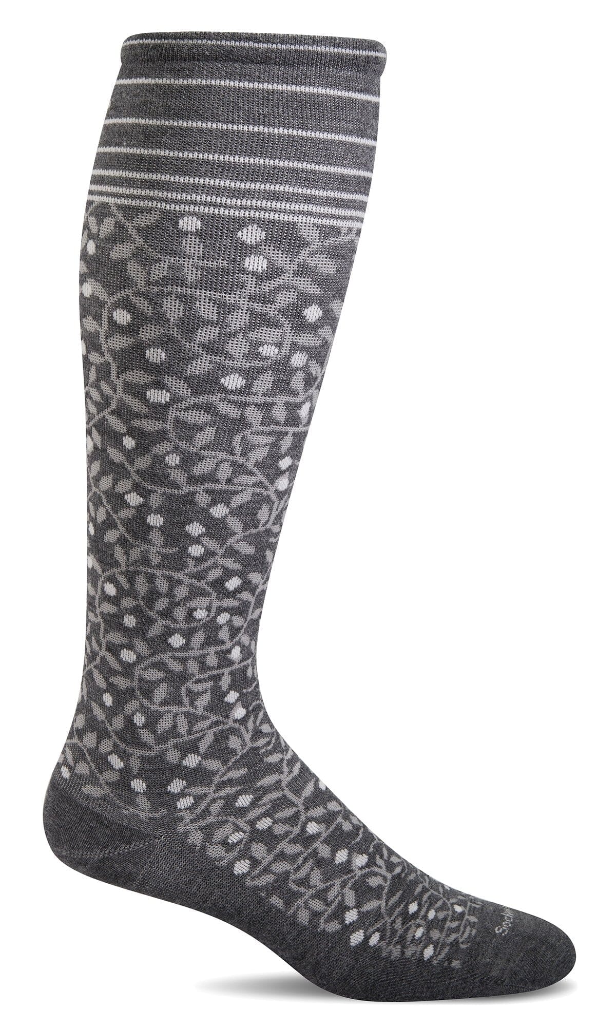 Women's New Leaf | Firm Graduated Compression Socks Lifestyle Compression Sockwell S/M Charcoal