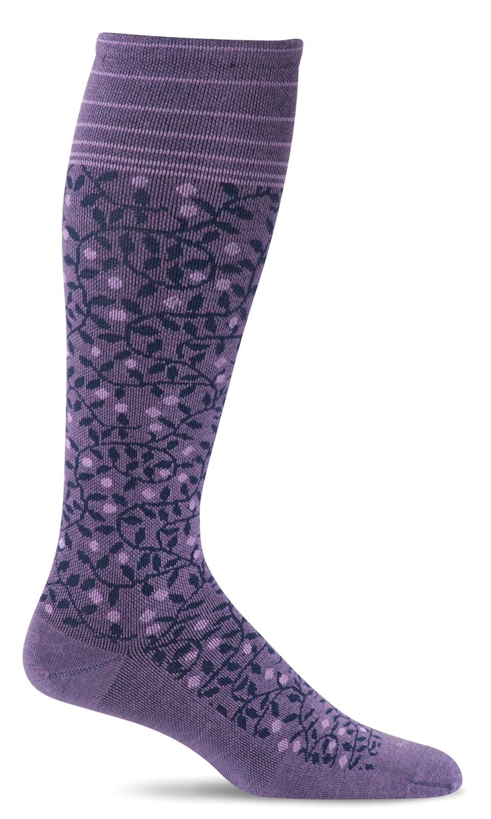 Women's New Leaf | Firm Graduated Compression Socks Lifestyle Compression Sockwell S/M Plum