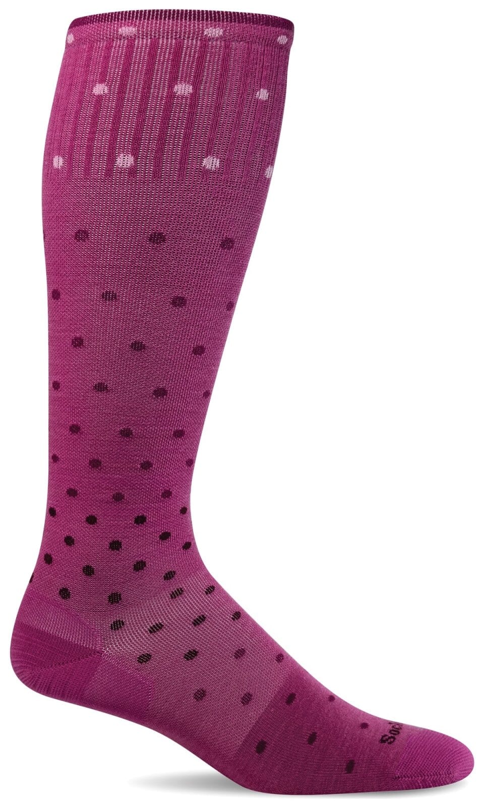 Women's On the Spot | Moderate Graduated Compression Socks Lifestyle Compression Sockwell S/M Raspberry