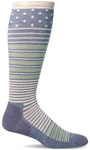 Women's Twister | Firm Graduated Compression Socks Lifestyle Compression Sockwell S/M Bluestone