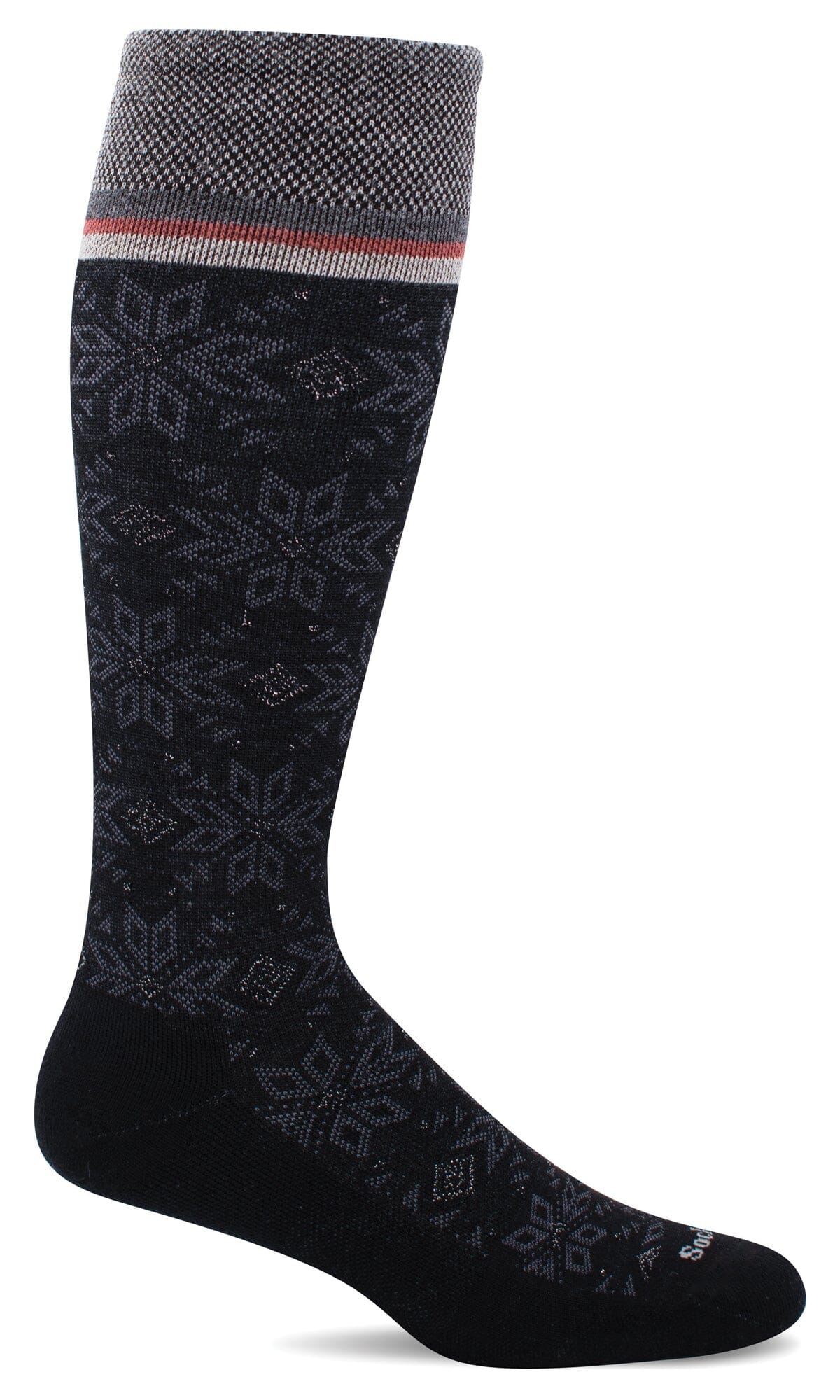 Women's Winterland | Moderate Graduated Compression Socks Lifestyle Compression Sockwell S/M Black Shimmer