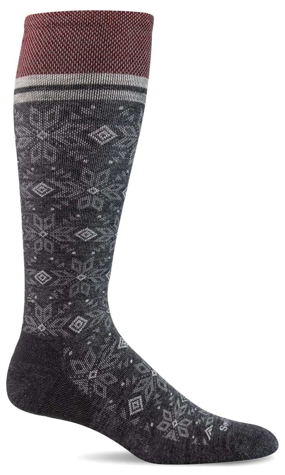 Women's Winterland | Moderate Graduated Compression Socks Lifestyle Compression Sockwell S/M Charcoal Shimmer