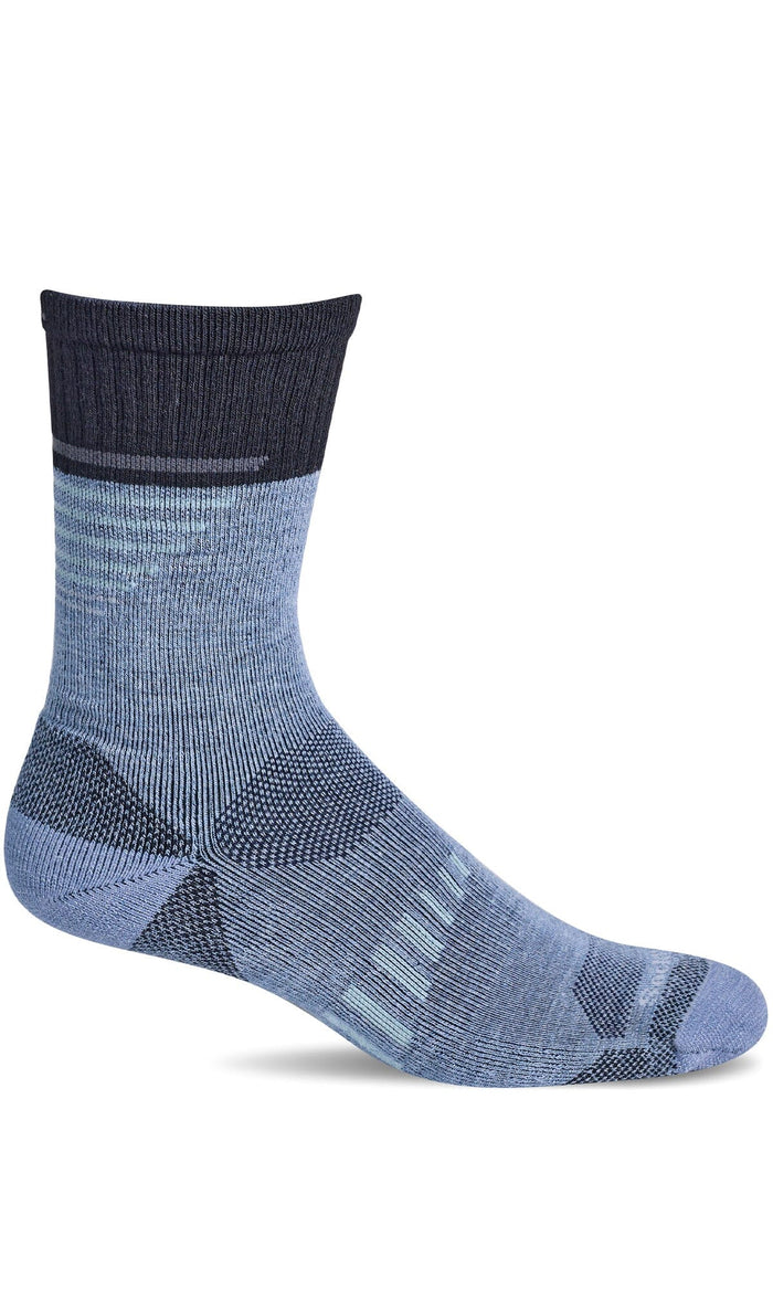 Men's Ascend II Crew | Moderate Graduated Compression Socks Sport Compression Sockwell M/L Bluestone Heather 