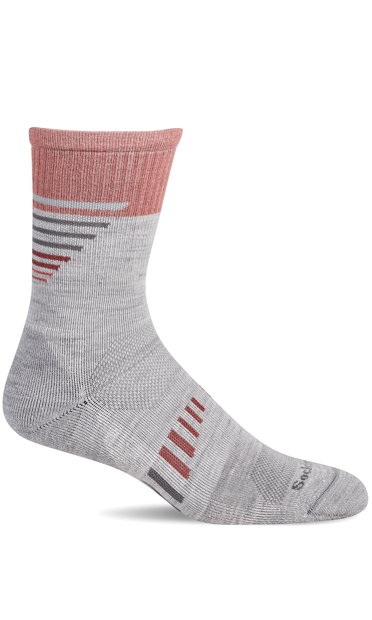 Women's Ascend II Crew | Moderate Graduated Compression Socks Sport Compression Sockwell S/M Ash 