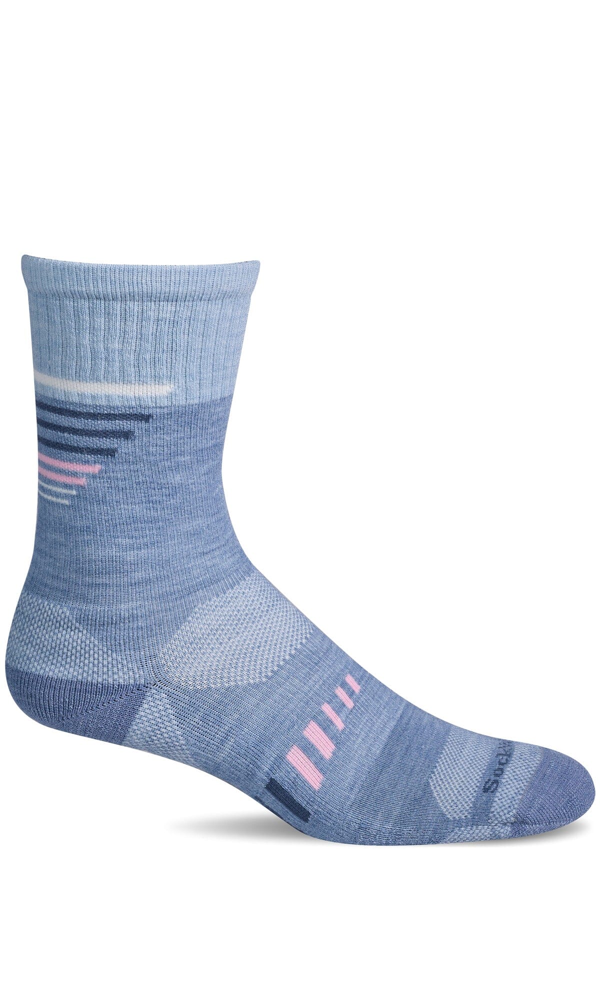 Women's Ascend II Crew | Moderate Graduated Compression Socks Sport Compression Sockwell S/M Bluestone Heather 