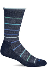 Men's Herringbone Stripe | Essential Comfort Socks Essential Comfort Sockwell M/L Navy 