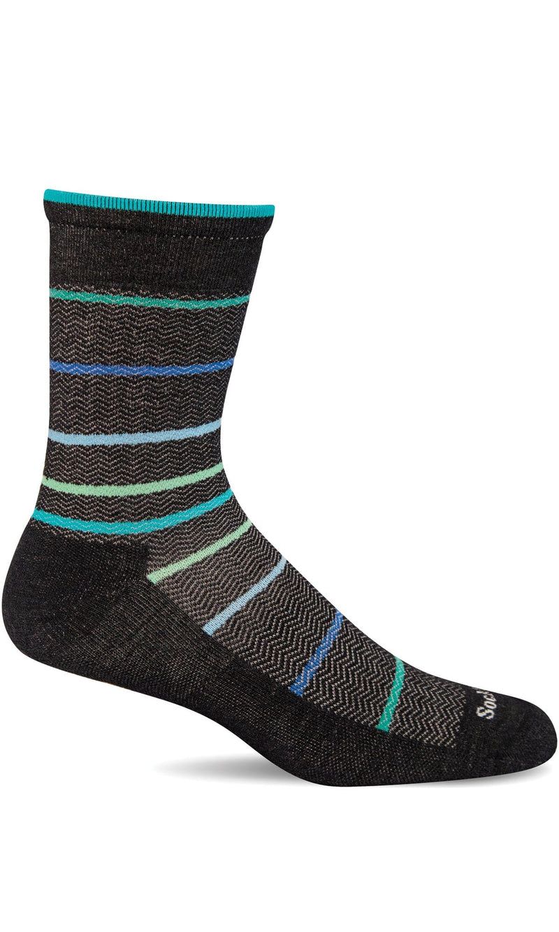 Men's Herringbone Stripe | Essential Comfort Socks Essential Comfort Sockwell M/L Black 