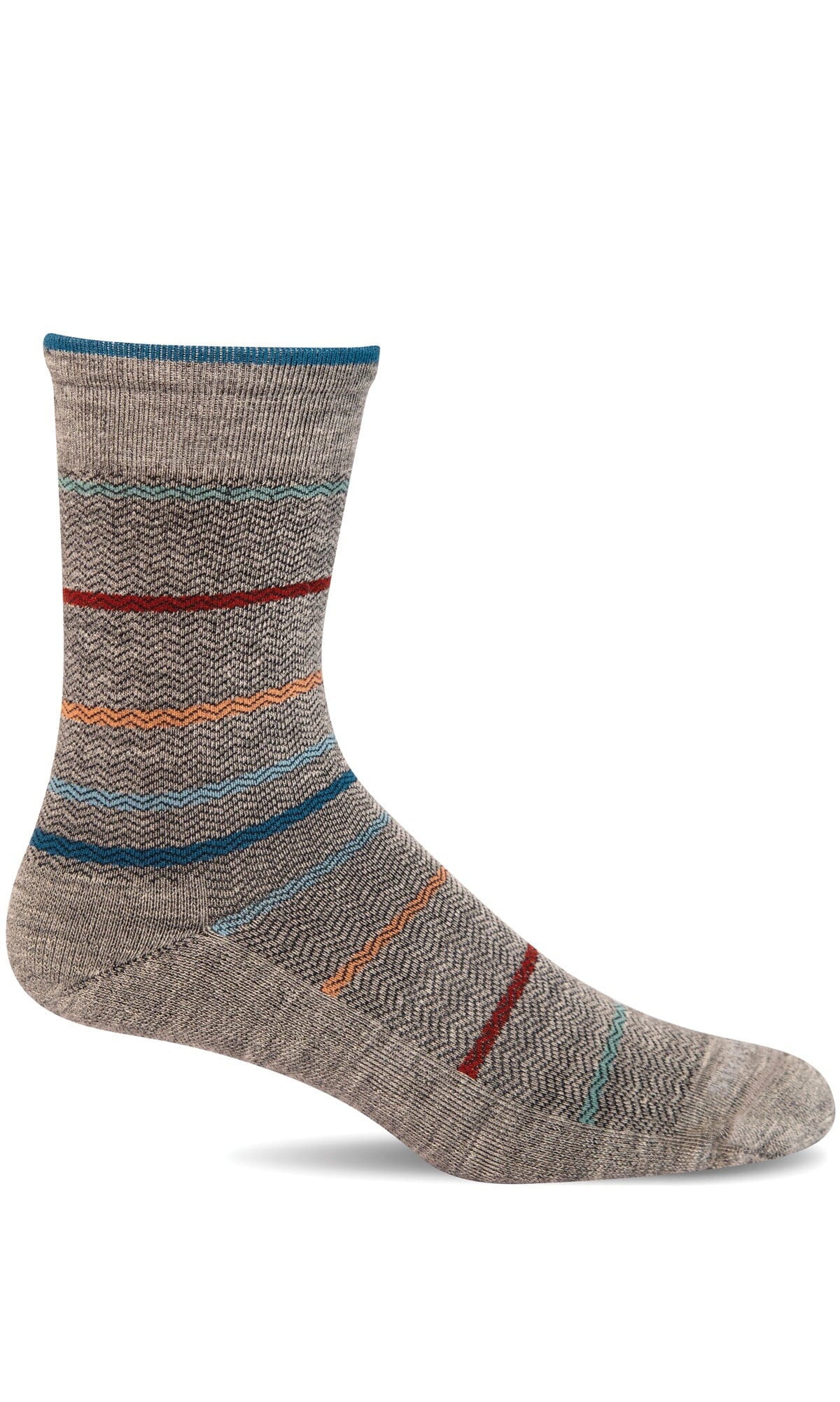 Men's Herringbone Stripe | Essential Comfort Socks Essential Comfort Sockwell M/L Lt. Grey 