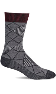 Men's Argyle Tweed | Essential Comfort Socks Essential Comfort Sockwell S/M Charcoal 