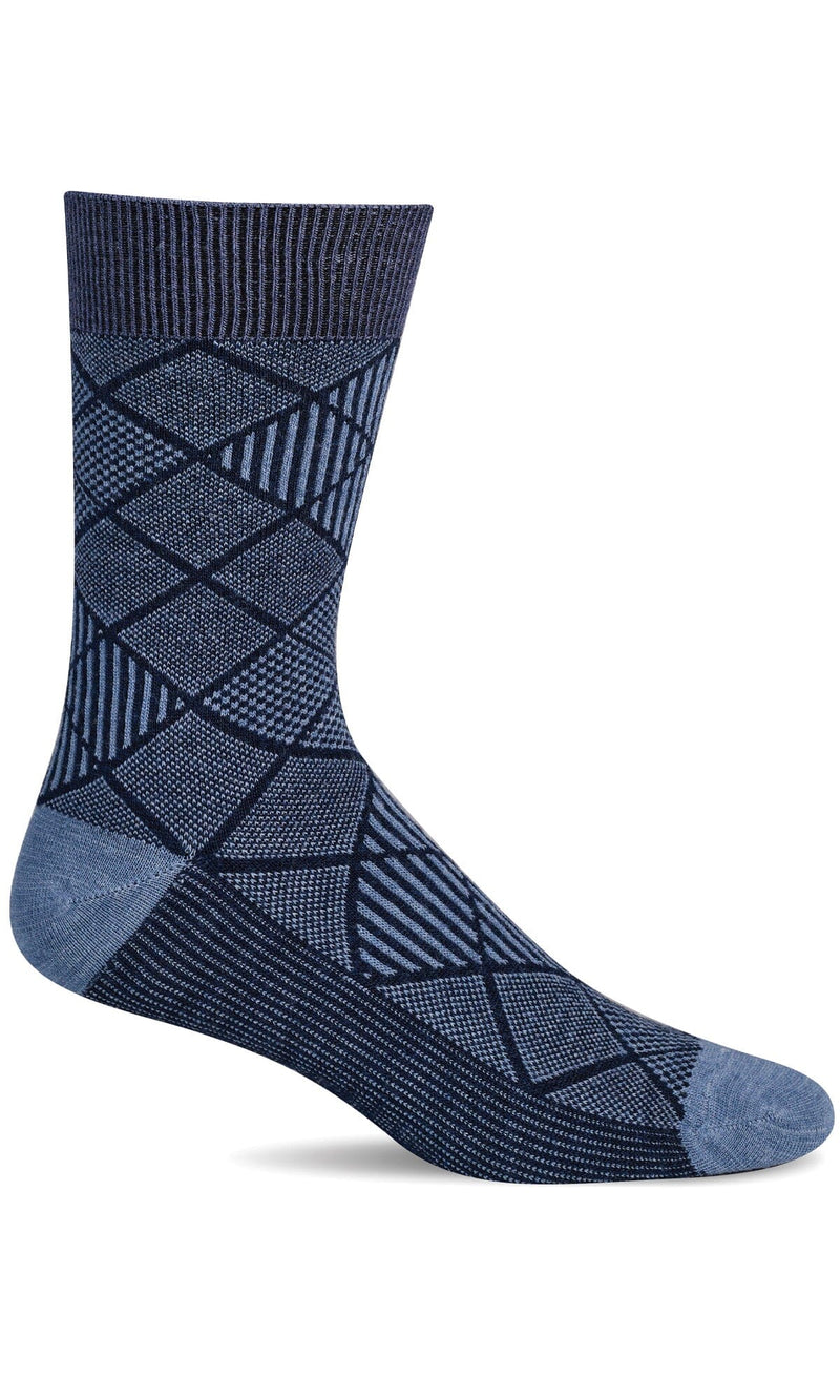 Men's Argyle Tweed | Essential Comfort Socks Essential Comfort Sockwell S/M Navy 