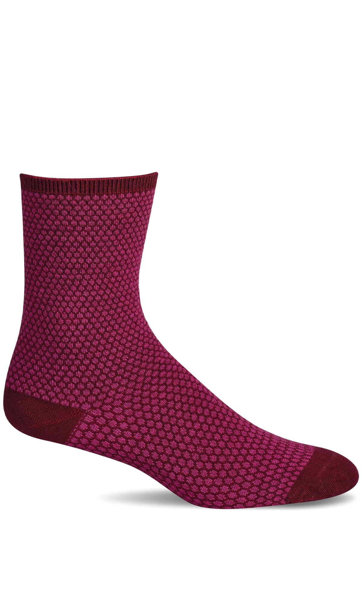 Women's Wabi Sabi | Everyday Socks Essential Comfort Sockwell S/M Cranberry 
