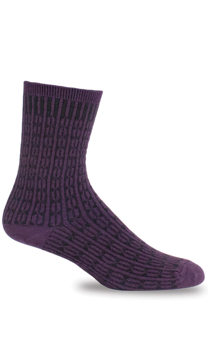 Women's Baby Cable | Essential Comfort Socks Essential Comfort Sockwell S/M Blackberry 