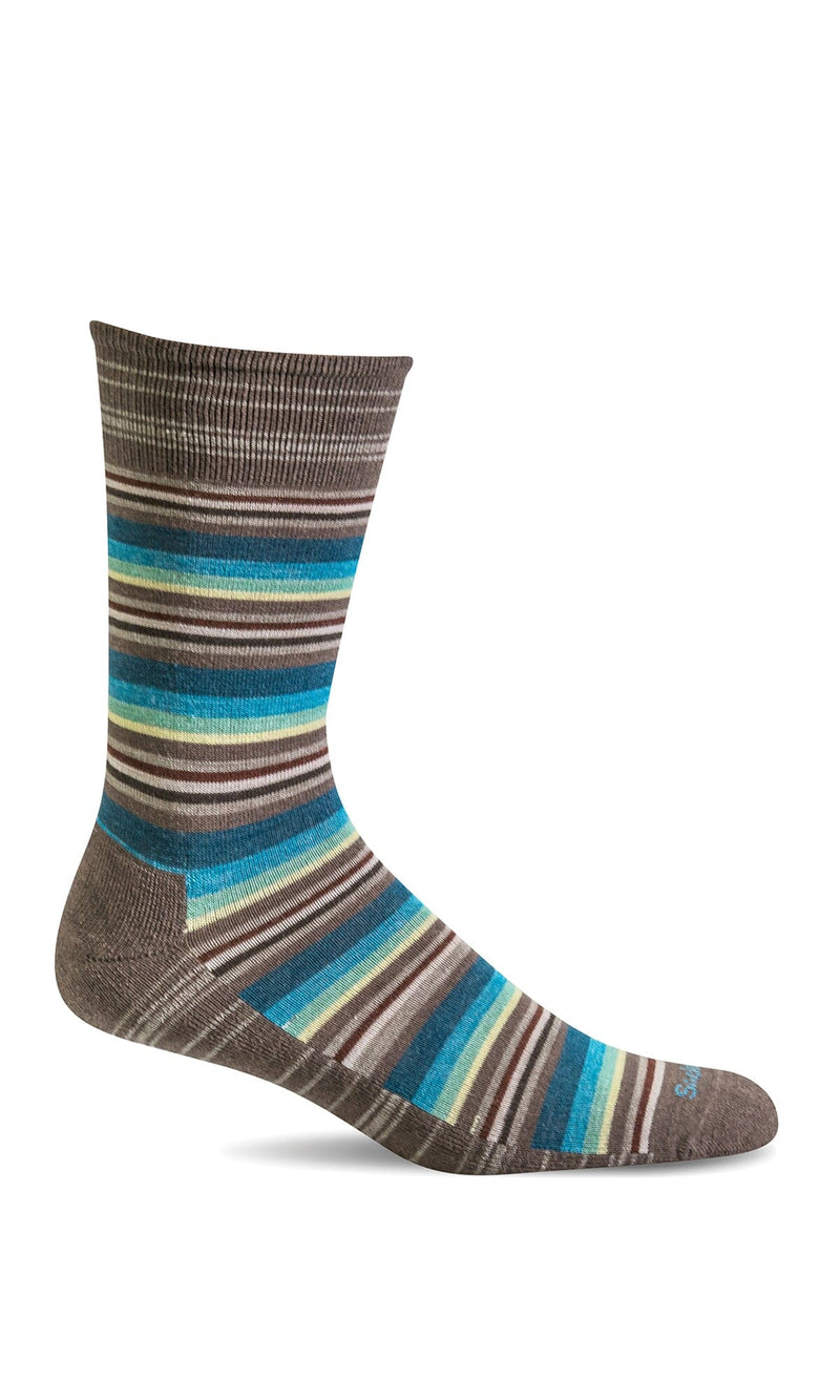 Men's Fiesta Stripe | Essential Comfort Socks Essential Comfort Sockwell L/XL Khaki 